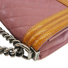 Load image into Gallery viewer, CHANEL Duo Boy Flap Small Goatskin Leather Crossbody Bag Pink