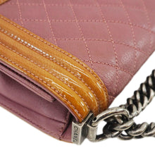 Load image into Gallery viewer, CHANEL Duo Boy Flap Small Goatskin Leather Crossbody Bag Pink