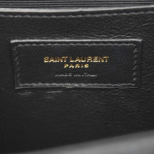 Load image into Gallery viewer, YVES SAINT LAURENT Envelope Medium Grain De Poudre Leather Shoulder Bag Black