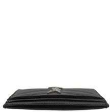 Load image into Gallery viewer, YVES SAINT LAURENT Cassandre Monogram Grain De Poudre Leather Card Holder Black