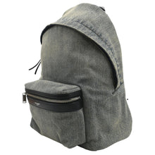 Load image into Gallery viewer, YVES SAINT LAURENT Denim Backpack Bag Gray