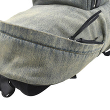 Load image into Gallery viewer, YVES SAINT LAURENT Denim Backpack Bag Gray