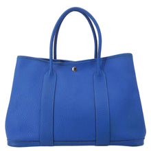 Load image into Gallery viewer, HERMES Garden Party 36 Negonda Leather Tote Bag Blue