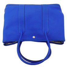 Load image into Gallery viewer, HERMES Garden Party 36 Negonda Leather Tote Bag Blue