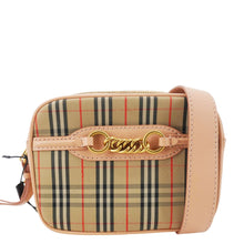 Load image into Gallery viewer, BURBERRY 1983 Knight Link Check Canvas Bumbag Beige