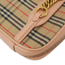 Load image into Gallery viewer, BURBERRY 1983 Knight Link Check Canvas Bumbag Beige