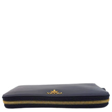 Load image into Gallery viewer, PRADA Zip Around Leather Wallet Blue