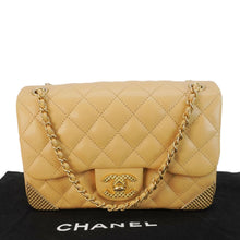Load image into Gallery viewer, CHANEL Rock The Corner Flap Quilted Leather Shoulder Bag Beige