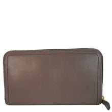 Load image into Gallery viewer, PRADA Zip Around Leather Wallet Brown