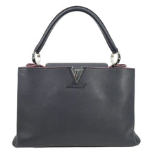 Load image into Gallery viewer, LOUIS VUITTON Capucines Taurillon Leather Satchel Bag Black