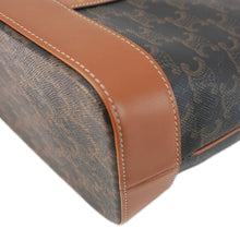 Load image into Gallery viewer, CELINE Small Triomphe Canvas Bucket Bag Tan