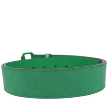 Load image into Gallery viewer, GUCCI GG Leather Belt Green 771297 Size 110.44
