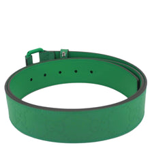Load image into Gallery viewer, GUCCI GG Leather Belt Green 771297 Size 110.44