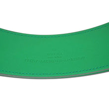 Load image into Gallery viewer, GUCCI GG Leather Belt Green 771297 Size 110.44