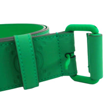 Load image into Gallery viewer, GUCCI GG Leather Belt Green 771297 Size 110.44