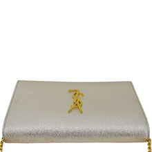 Load image into Gallery viewer, YVES SAINT LAURENT Kate Small Metallic Leather Crossbody Bag Silver