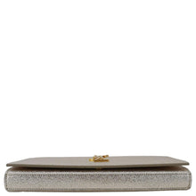Load image into Gallery viewer, YVES SAINT LAURENT Kate Small Metallic Leather Crossbody Bag Silver