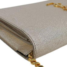 Load image into Gallery viewer, YVES SAINT LAURENT Kate Small Metallic Leather Crossbody Bag Silver