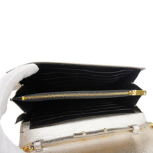 Load image into Gallery viewer, YVES SAINT LAURENT Kate Small Metallic Leather Crossbody Bag Silver