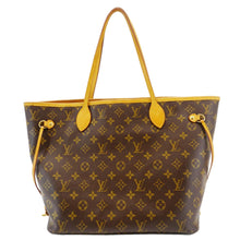 Load image into Gallery viewer, LOUIS VUITTON Neverfull MM V Monogram Canvas Tote Bag Brown