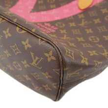 Load image into Gallery viewer, LOUIS VUITTON Neverfull MM V Monogram Canvas Tote Bag Brown