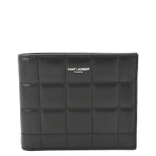 Load image into Gallery viewer, YVES SAINT LAURENT Leather Men's Bifold Wallet Black
