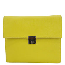 Load image into Gallery viewer, HERMES Clic 16 Epsom Leather Wallet on Strap Crossbody Bag Lime