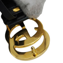 Load image into Gallery viewer, GUCCI GG Buckle Leather Belt Black 414515 Size 75.30