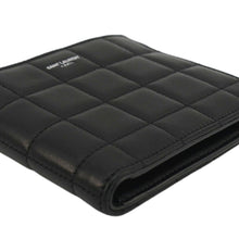 Load image into Gallery viewer, YVES SAINT LAURENT Leather Men's Bifold Wallet Black