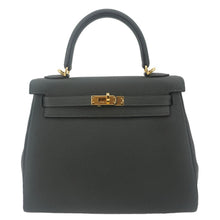 Load image into Gallery viewer, Hermes Kelly 25 Togo Leather Shoulder Bag Vert Fonce
