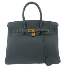 Load image into Gallery viewer, HERMES Birkin 35 Togo Leather Tote Bag Vert Cypress