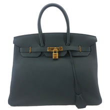 Load image into Gallery viewer, HERMES Birkin 35 Togo Leather Tote Bag Vert Cypress