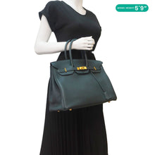 Load image into Gallery viewer, HERMES Birkin 35 Togo Leather Tote Bag Vert Cypress