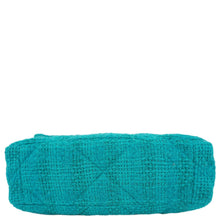 Load image into Gallery viewer, CHANEL 19 Flap Medium Quilted Tweed Shoulder Bag Teal