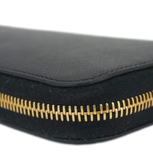 Load image into Gallery viewer, PRADA Zip Around Saffiano Leather Wallet Black