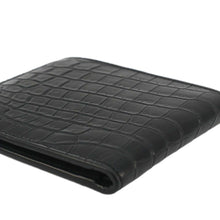 Load image into Gallery viewer, The YVES SAINT LAURENT Crocodile Print Leather Billfold Wallet Black