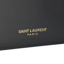 Load image into Gallery viewer, The YVES SAINT LAURENT Crocodile Print Leather Billfold Wallet Black
