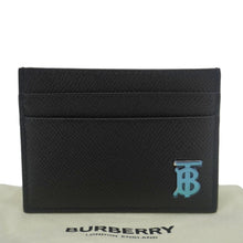 Load image into Gallery viewer, BURBERRY TB Leather Card Holder Black