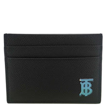 Load image into Gallery viewer, BURBERRY TB Leather Card Holder Black