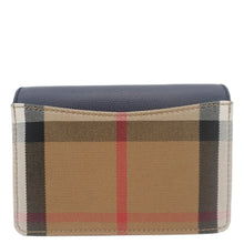 Load image into Gallery viewer, BURBERRY Hampshire Small House Check Crossbody Bag Navy Blue