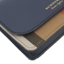 Load image into Gallery viewer, BURBERRY Hampshire Small House Check Crossbody Bag Navy Blue