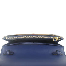 Load image into Gallery viewer, BURBERRY Hampshire Small House Check Crossbody Bag Navy Blue