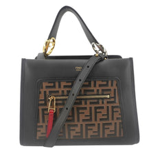 Load image into Gallery viewer, FENDI Runaway Logo Nappa Leather Shoulder Bag Tricolor