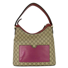 Load image into Gallery viewer, GUCCI Linea A Supreme Canvas Hobo Shoulder Bag Beige 414930