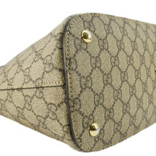 Load image into Gallery viewer, GUCCI Linea A Supreme Canvas Hobo Shoulder Bag Beige 414930
