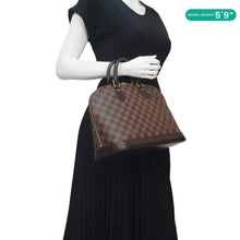 Load image into Gallery viewer, LOUIS VUITTON Alma PM Damier Ebene  Satchel Bag Brown