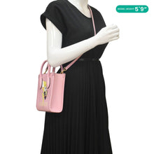 Load image into Gallery viewer, GUCCI X BNF Bananya Print Leather Vertical Tote Bag Pink 671623
