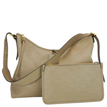 Load image into Gallery viewer, LOUIS VUITTON Carryall MM Empreinte Leather Shoulder Bag Beige