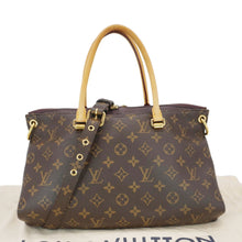 Load image into Gallery viewer, LOUIS VUITTON Pallas MM Monogram Canvas Shoulder Bag Brown