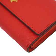 Load image into Gallery viewer, MCM Leather Compact Wallet Red